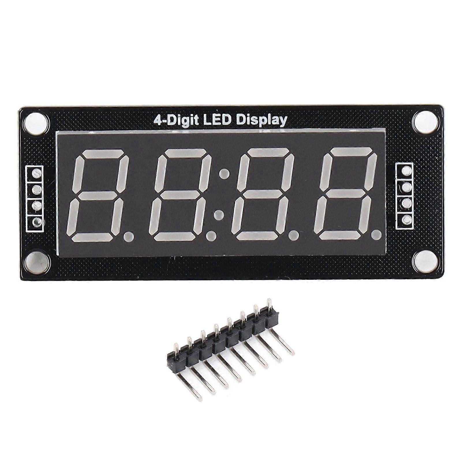 Módulo de display LED de 0,56 polegadas Módulo de relógio de tubo digital de 7 segmentos de 7 dígitos com cabeçalho de pinos 5V