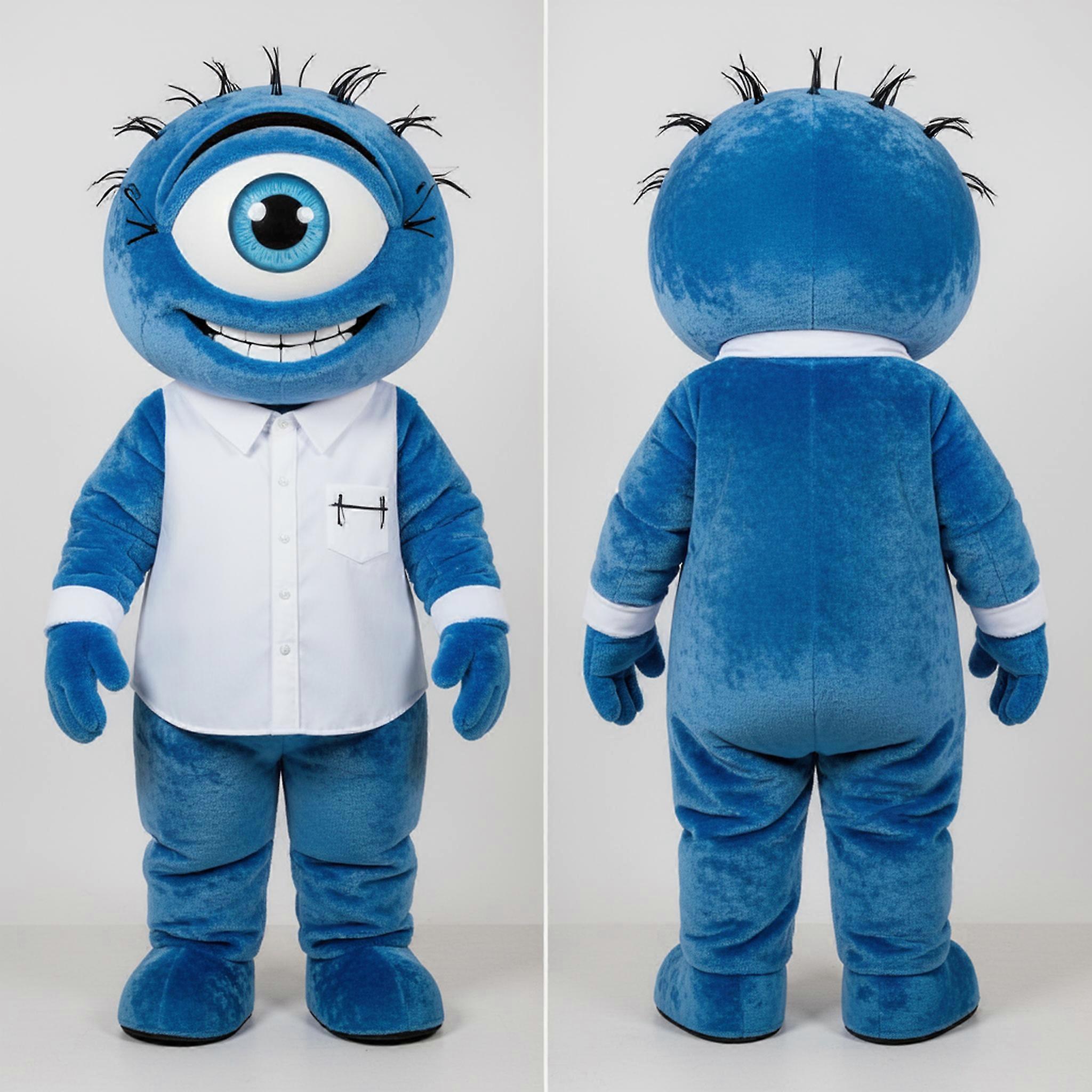MASTICOT Blue Oversized Eye Cyclops Mascot