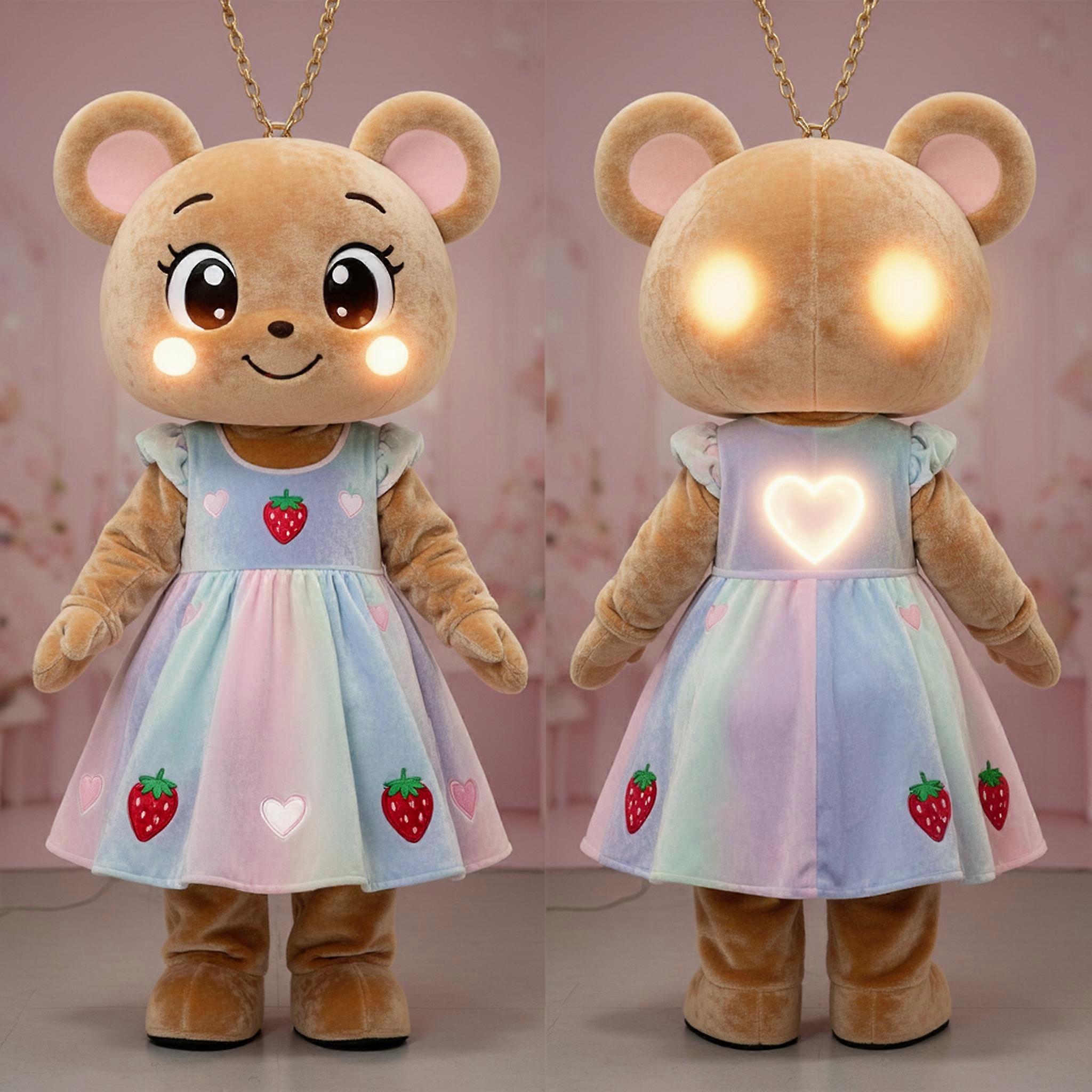 MASTICOT Tan Heartfelt Pendant Mascot