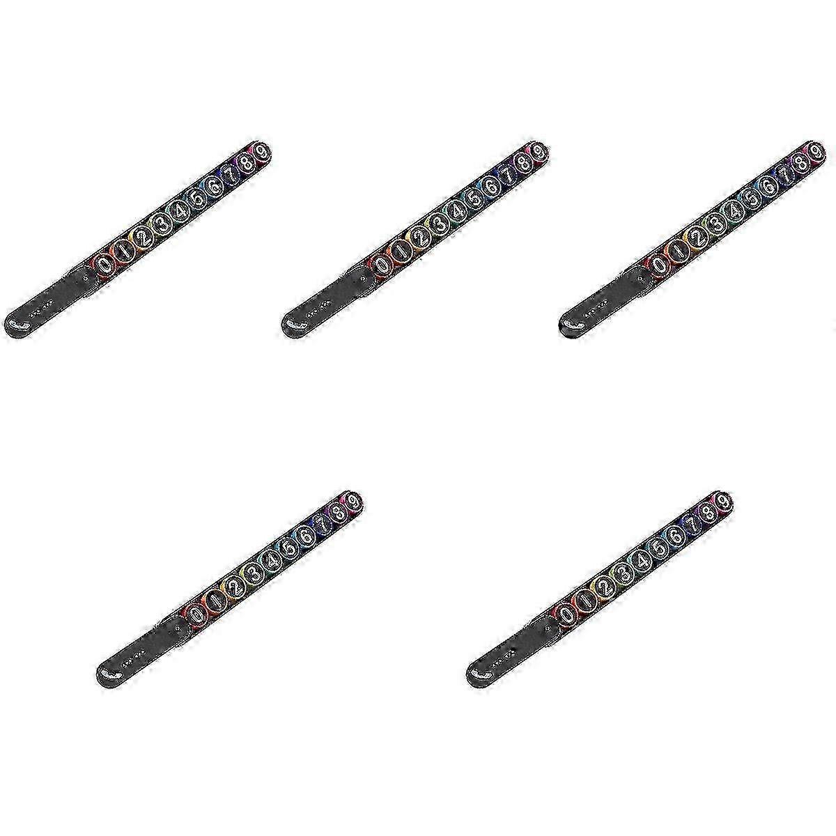 Car Temporary Parking Phone Plastic 5Pcs compatible with Easy Readability