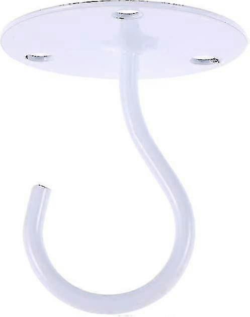 Empty Hook Cabinet Floor Wardrobe Lantern Mosquito Net Ceiling Hook (white) (1pcs)