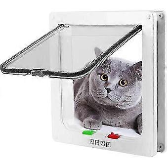 Weatherproof Pet Door For Cats Doggie,4 Way Locking For Interior Exterior_ynan1