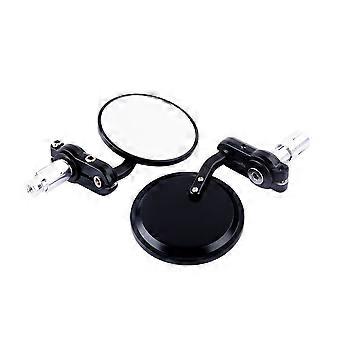 1 paire de rétroviseurs latéraux ronds en aluminium rétroviseur 7/8 po embout de guidon moto moto UK