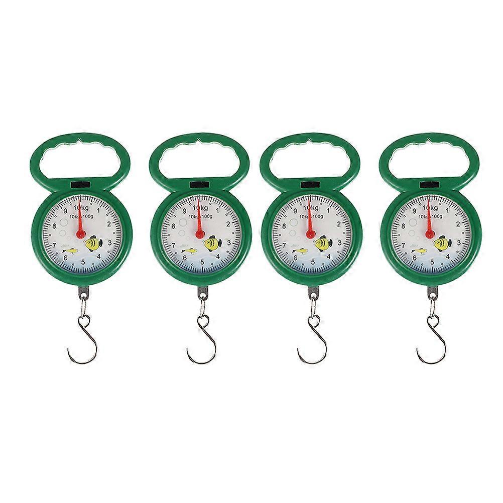 Plastic Hook Scale Spring Hanging Scale for Weighing 4Pcs Portable