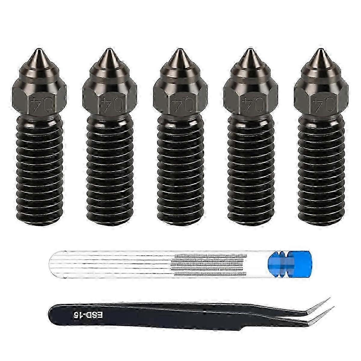 CNC Hardened Steel Nozzle Kit