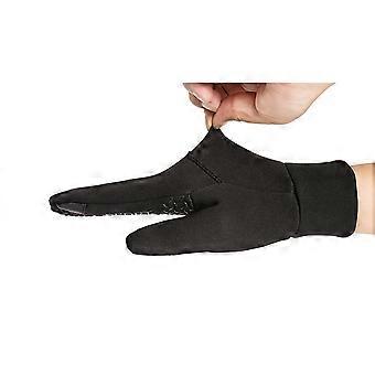 Cycling Gloves Full Finger for Winter Use Outdoor Warm Gloves Black