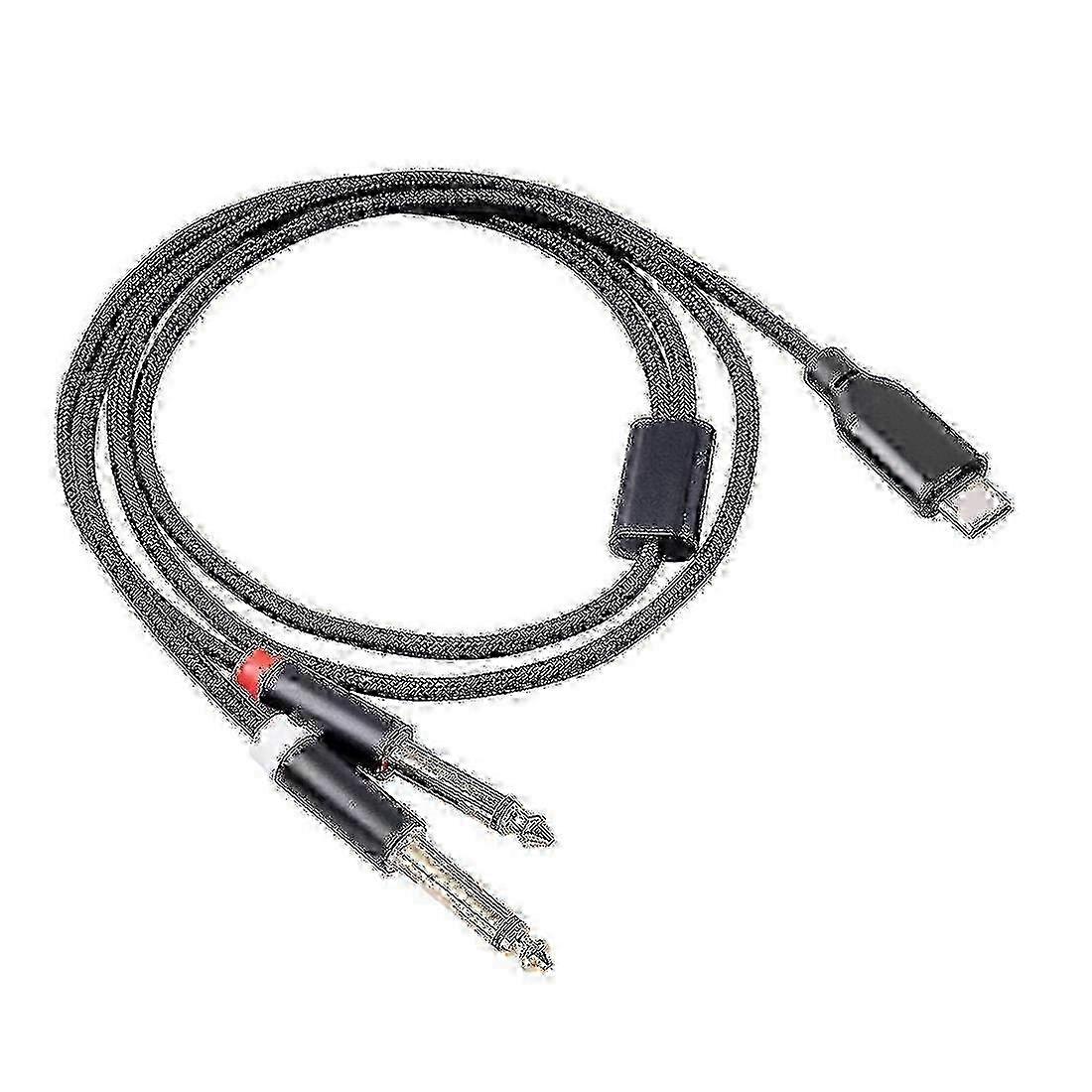 DAC-Enabled USB-C To Dual Jack Cable