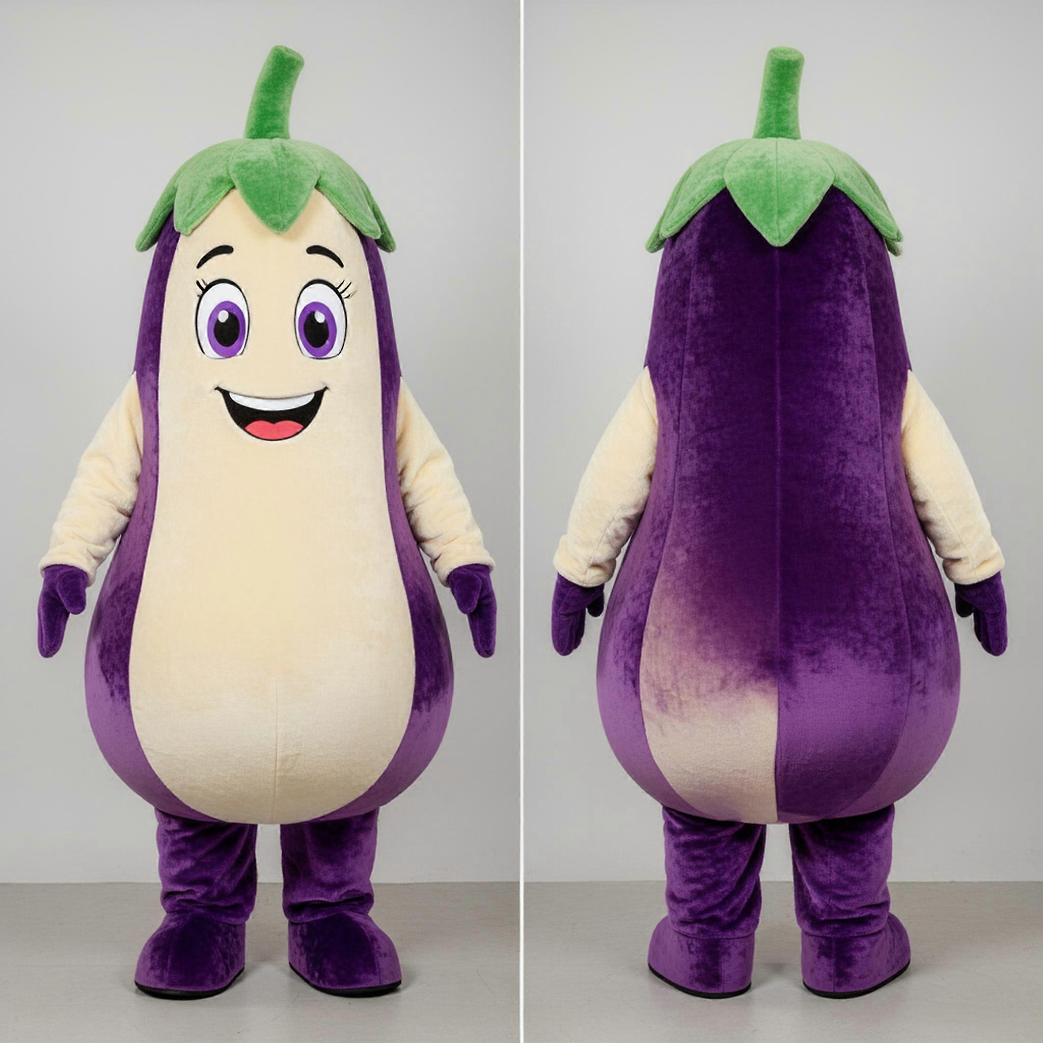 MASTICOT Deep Purple Plush Eggplant Mascot