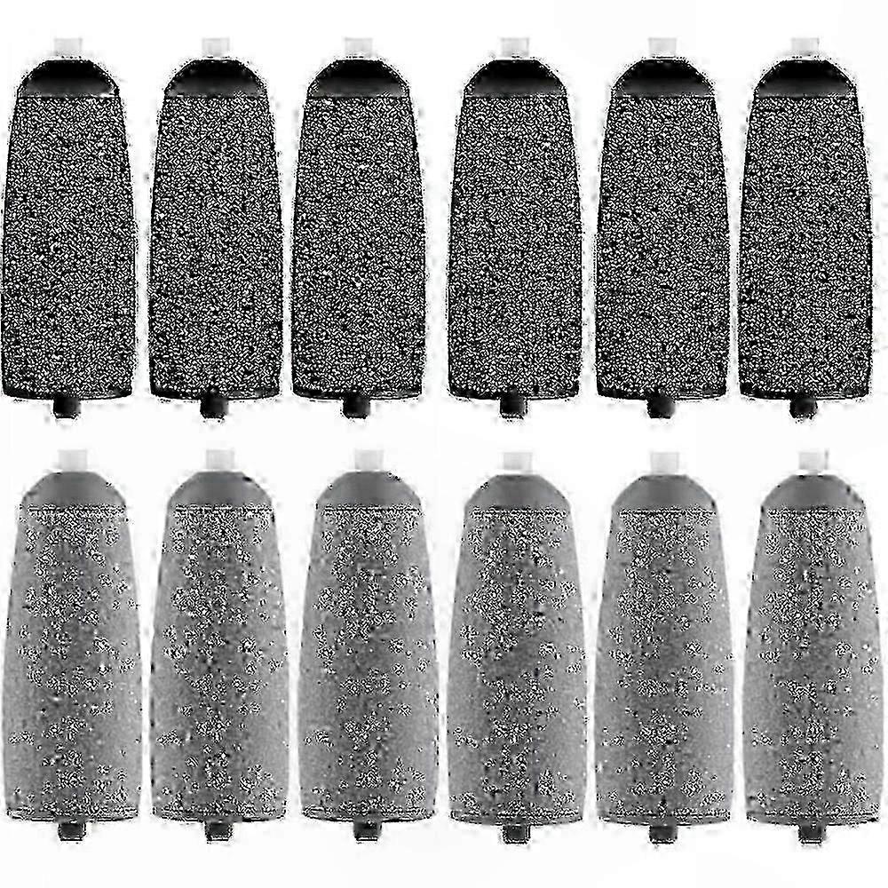 12-Pack Pedi Tool Rollers, Replacement Heads compatible with Electronic Foot Files, Includes 6 Additional Rollers-Good