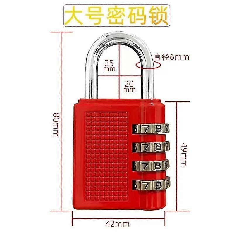 New Metal 1-digit Code Lock Outdoor Waterproof Padlock Suitcase Luggage Code Lock Home Locker Code Padlock Room Security Lock
