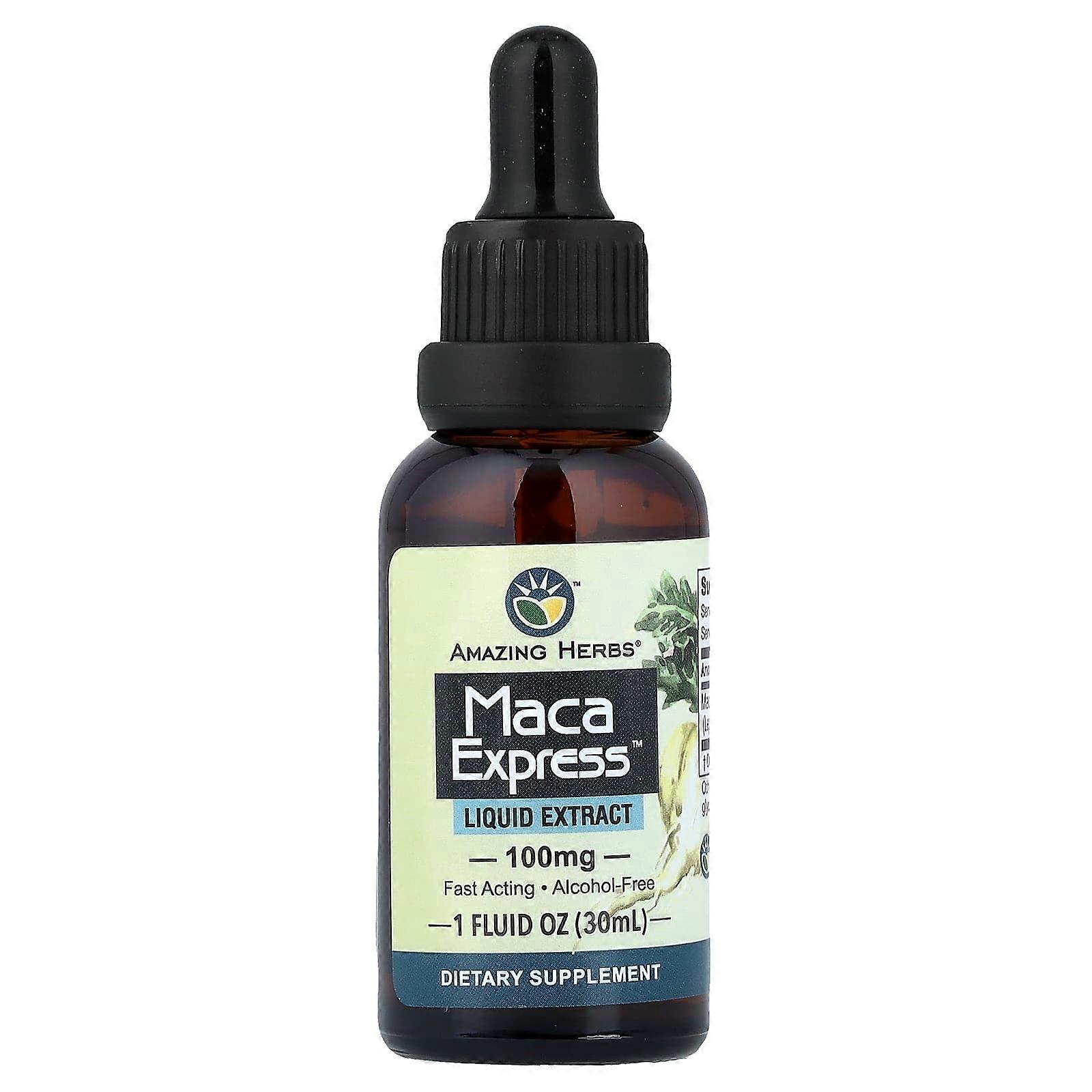 Amazing Herbs, Maca Express Liquid Extract, 1 fl oz (30 ml)