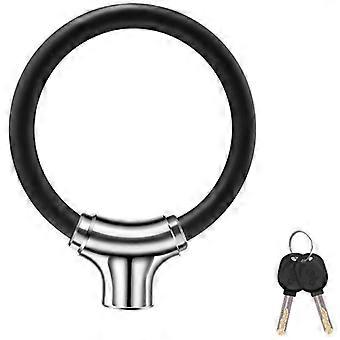 Heavy Duty Anti-theft Bicycle Cable Lock with Keys, Portable Zinc Alloy Padlock Compatible with Bicycles, Scooters