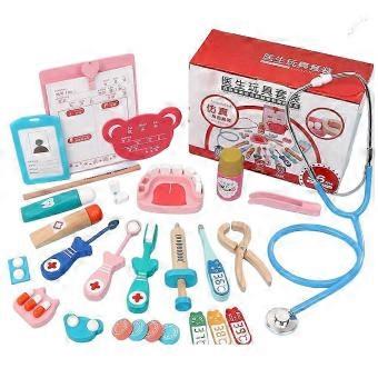 Child-Sized Wooden Doctor Play Kit
