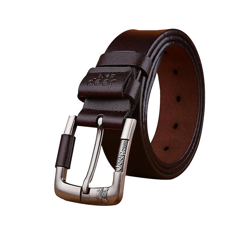 حزام جلدي رجالي جلد طبيعي نمط إبداعي حزام حزام دبوس مشبك حزام