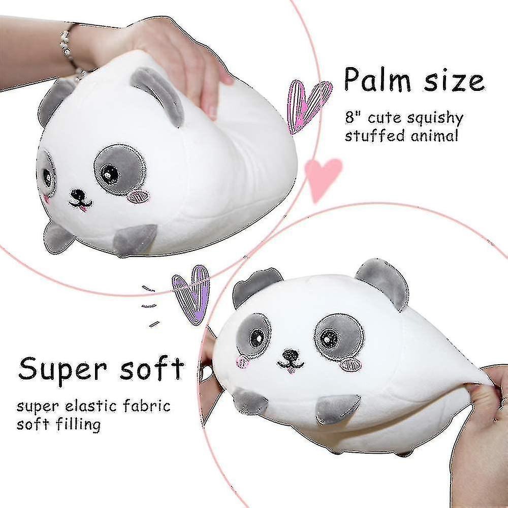 8 Polegadas Fofo Panda Pelúcia Recheado Squishy Animal Cylindrical Body Pillow