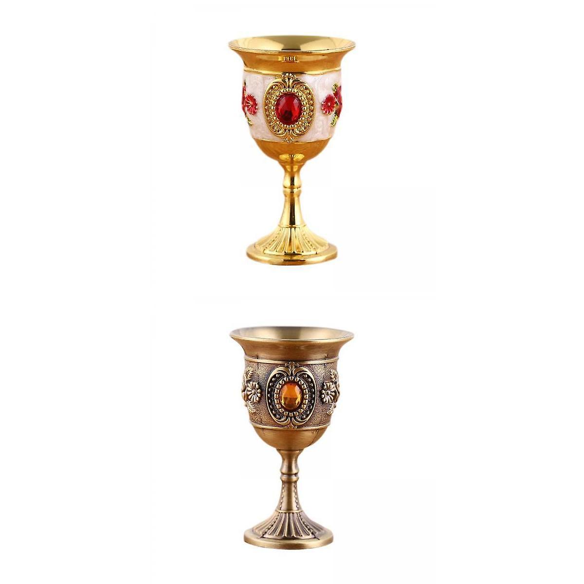 2Pcs Wine Glasses Goblets Drinkware Cup Barware Tasting
