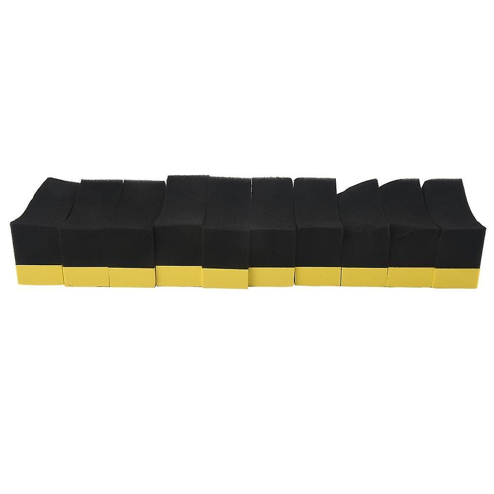10pcs U-Form Auto Reifen Auto Reifen Räder LKW Bürste Farbe Pflege Waschen Reinigung Wachs Polieren Schwamm W