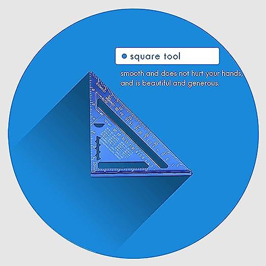 90 Degree Triangle Ruler Aluminum Alloy Angle Ruler for Carpenter's Workshop Woodworking 7 Inch Square Layout Tool
