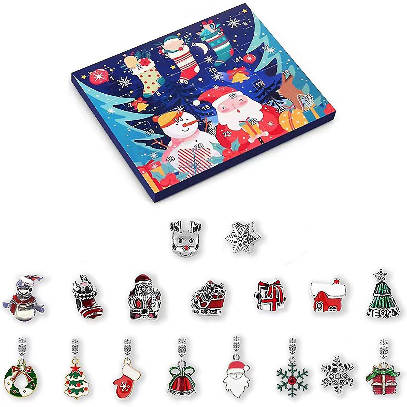 Diy Christmas Advent Calendar Bracelets Set 24 Days Countdown Calendar Hand Ring Set Dive Watch