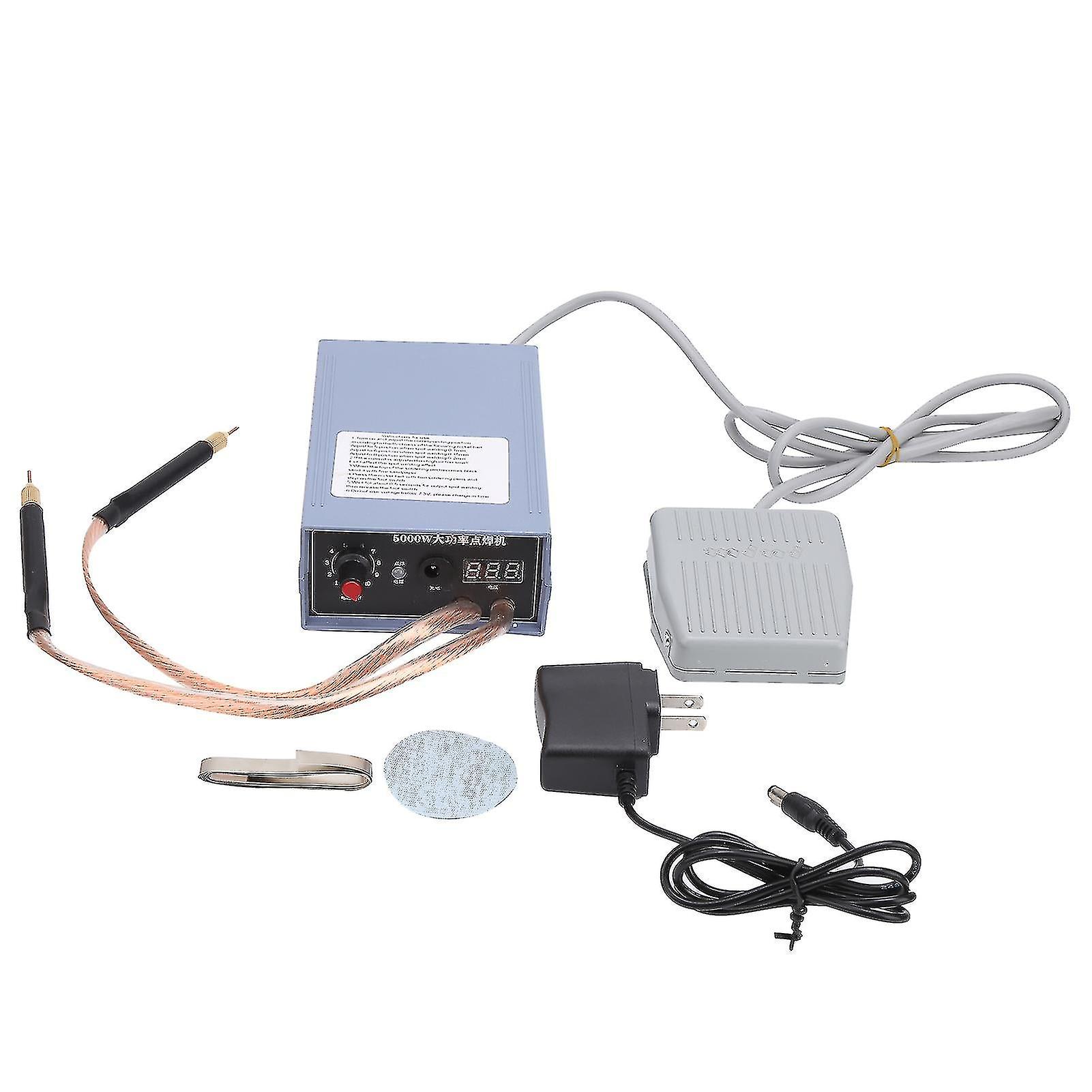 Spot Welding Machine Diy Portable Adjustable For 0.2mm Nickel Strip 18650 Battery 5000wus Plug Ac100-240v