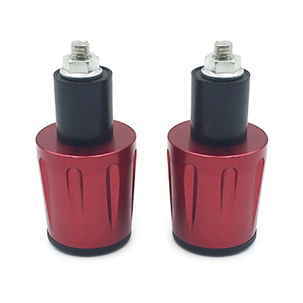 1 زوج دراجة نارية المقود المقابض المكونات قبعات Univesal الألومنيوم مقبض بار ينتهي