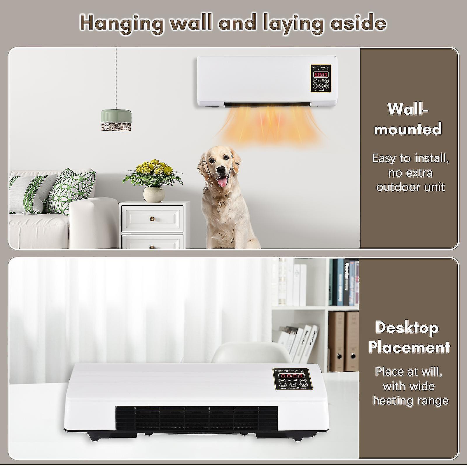 Portable Heater And Air Conditioner Combo Wall Mounted Desktop 2in1 ...