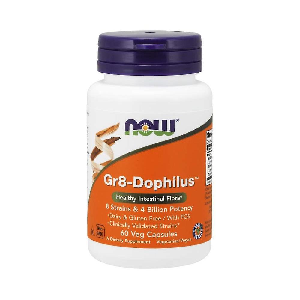 NOW Foods gr8-dophilus probiotic (60 capsules) 4182