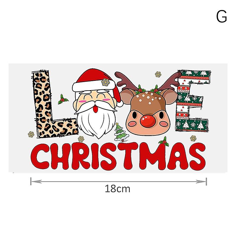 UV DTF Transfers Stickers Christmas Theme Pattern Beautiful Decoration