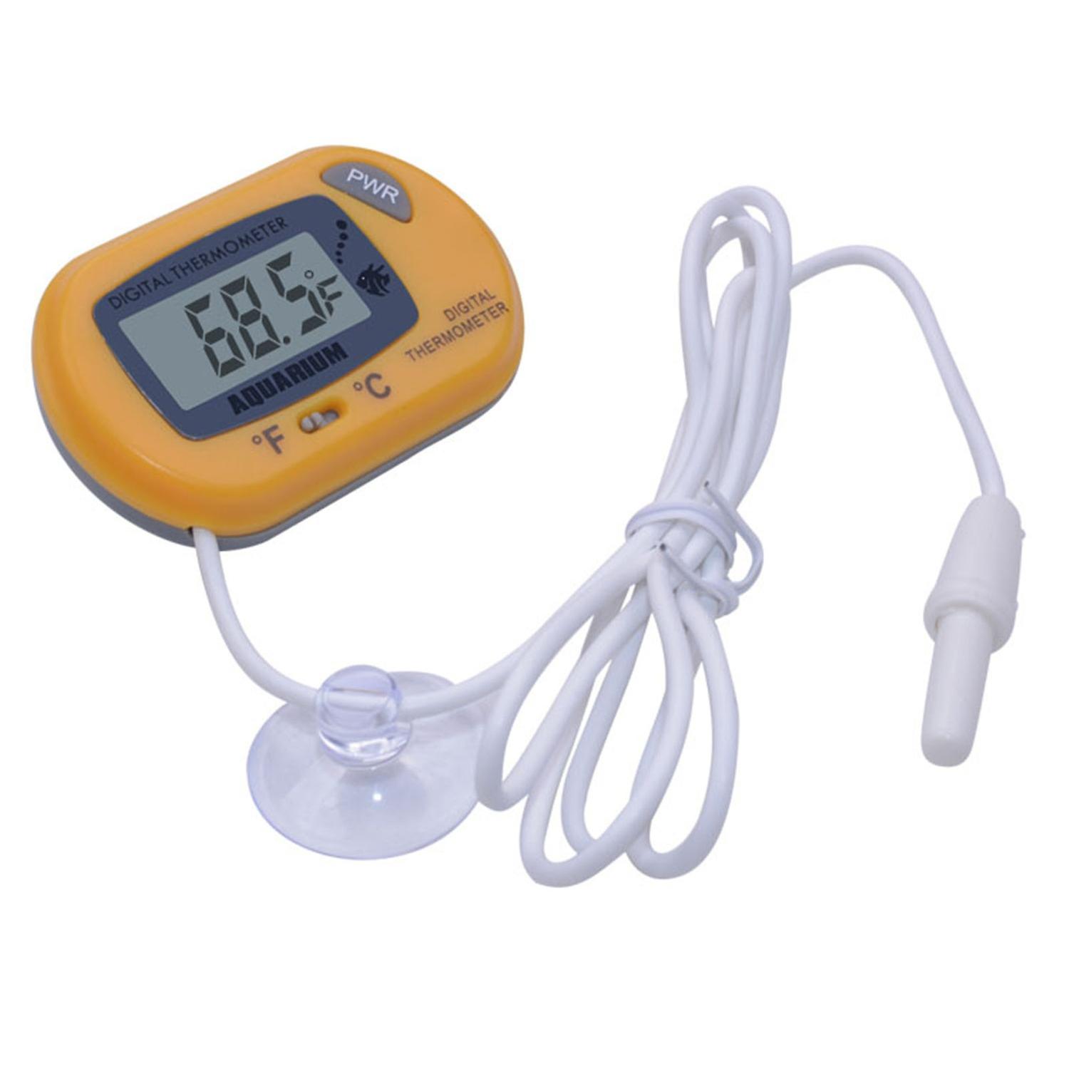 Fish Tank Thermometer High Precision LCD Display Electronic Aquarium Water Temperature Meter Fish Ta