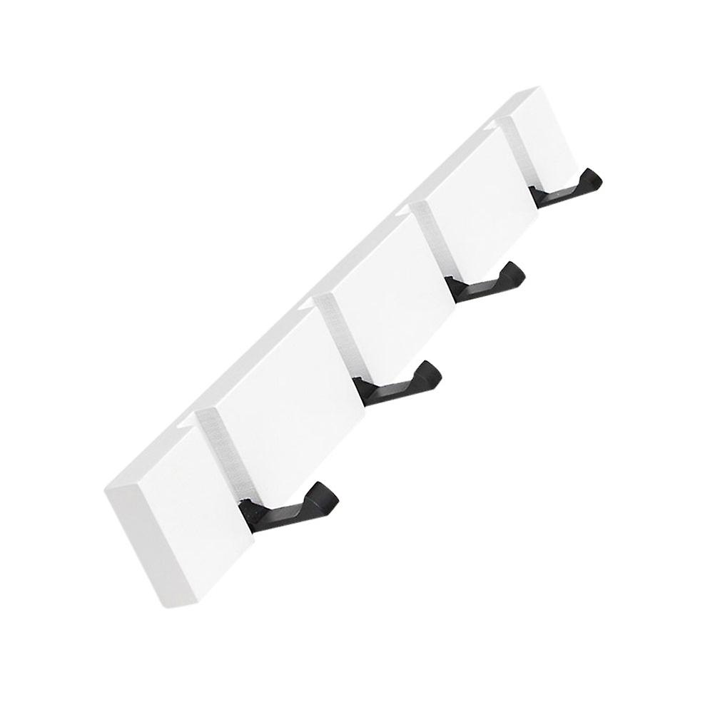 Wooden Clothes Hook Double Mounting Style Foldable Hook for Door Wall