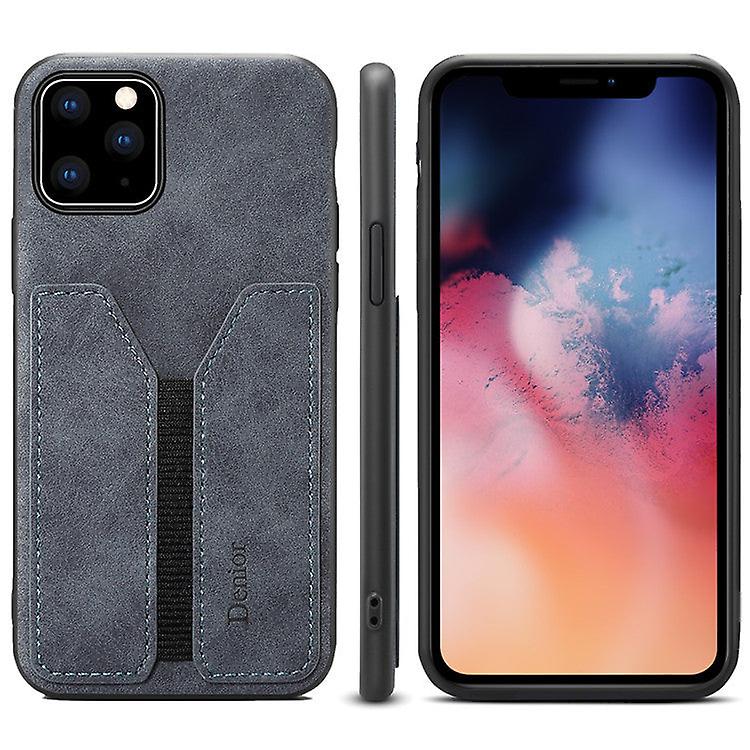 Wallet Leather Case Card Slot For Iphone 12 6.1 Dark Gray On437