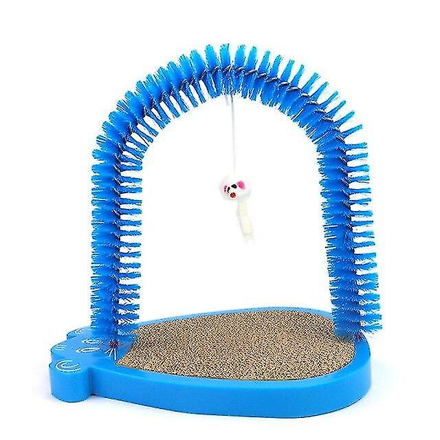 Cat Toys Cat Scratcher Mat Board Scratching Post Mat Toy For Catnip Tower Climbing Pad Claws Care Pet Blue