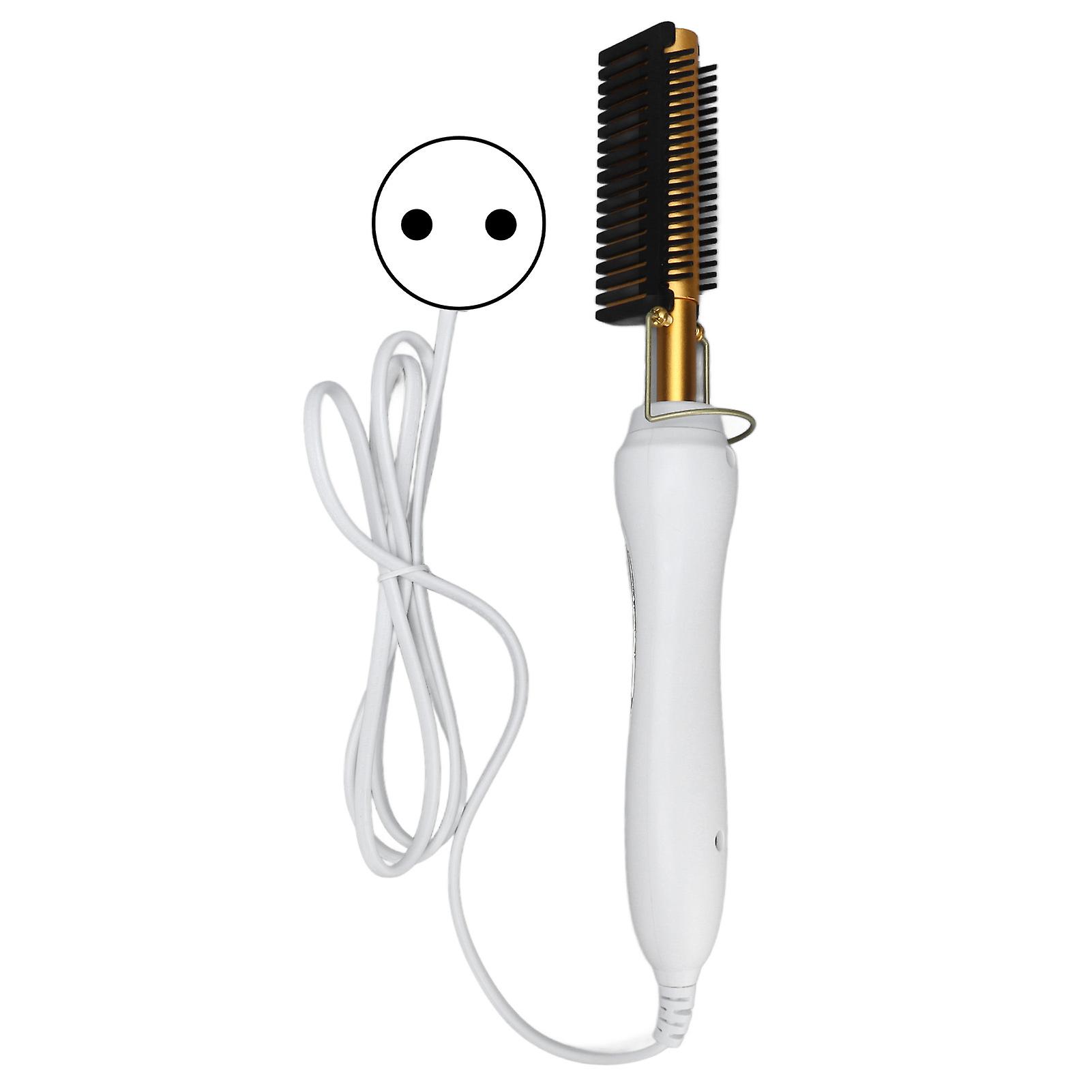 Dual Voltage Electric Hot Comb Straightener with Fast Heating - EU Plug, Safe & Giftable