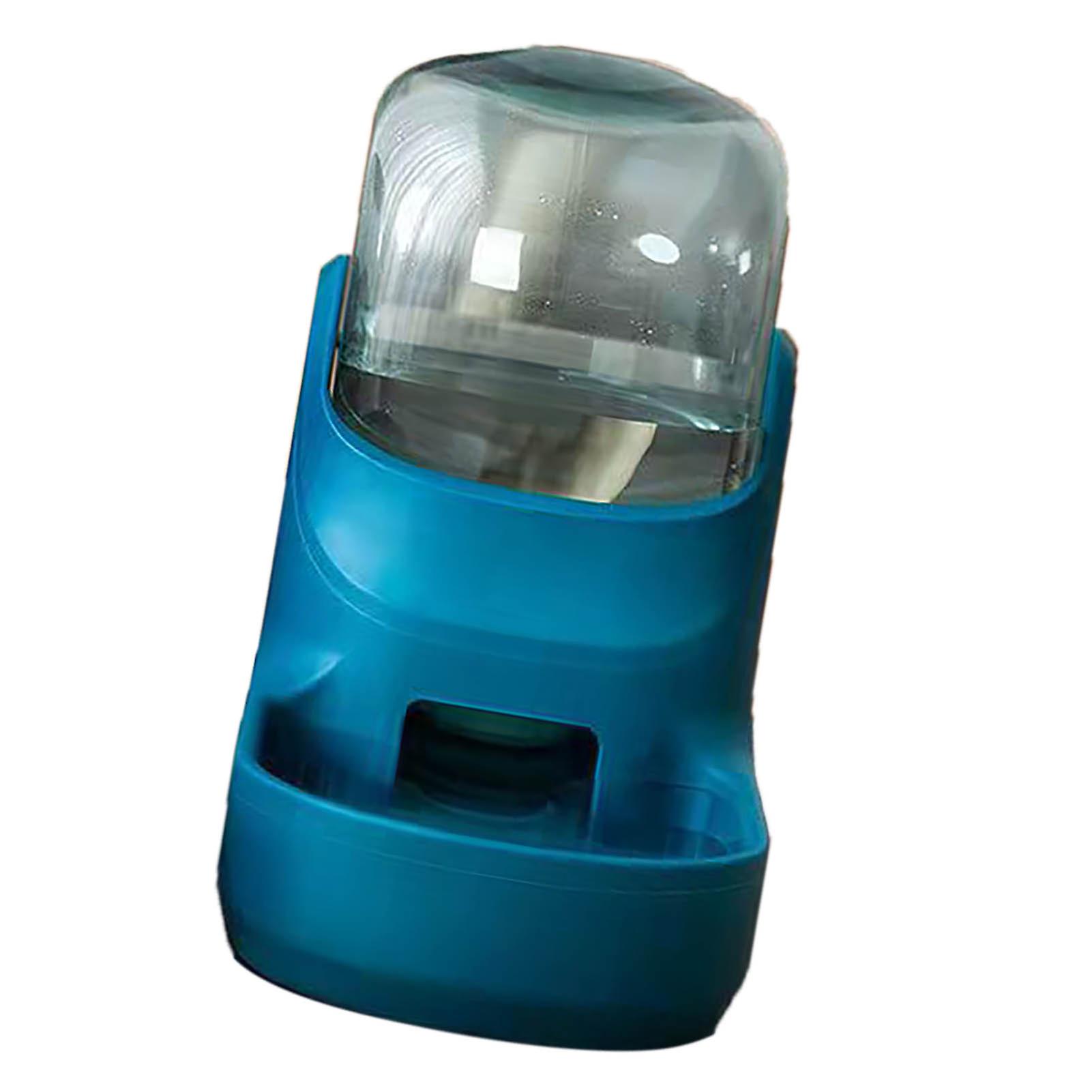 Automatic Dog Feeder Set Large Capacity Blue Gravity Water Dispenser
