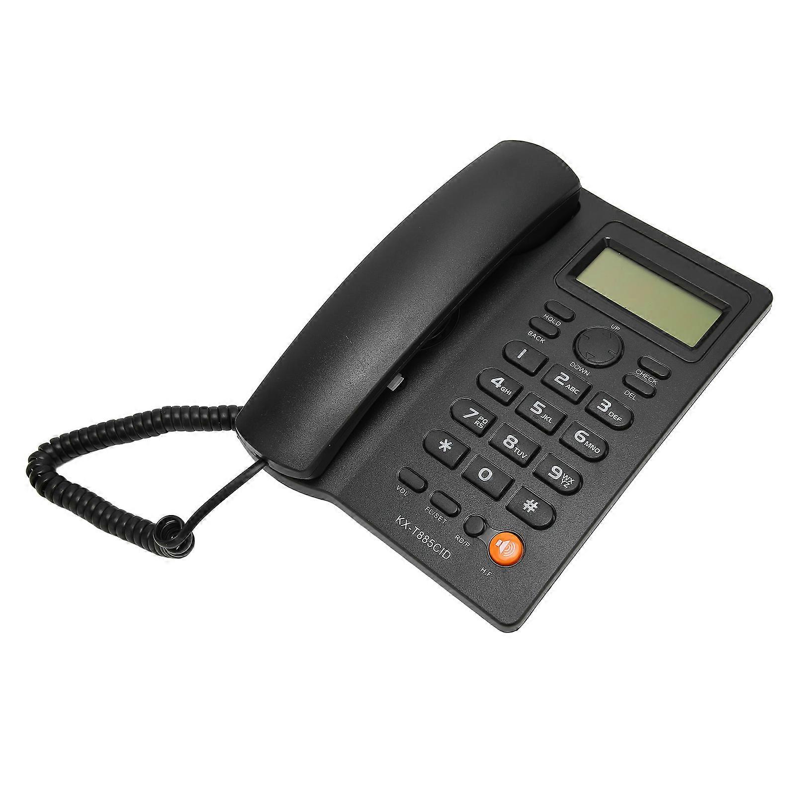 Corded Phone with Caller ID Speed Dial Mute Function Desktop Landline Phone Hands Free Calling Telephone Landline for Hotel Black