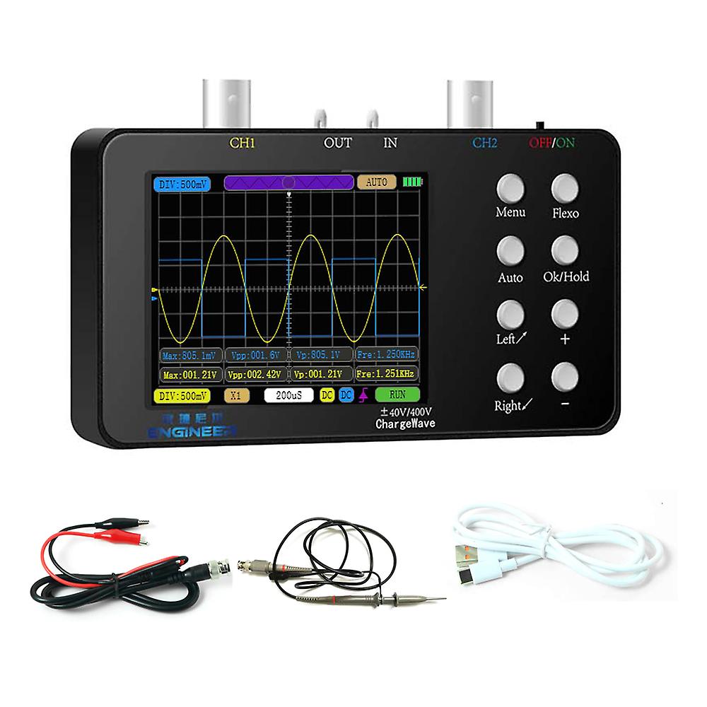 Compact Portable Digital Oscilloscope 50m Sampling Rate