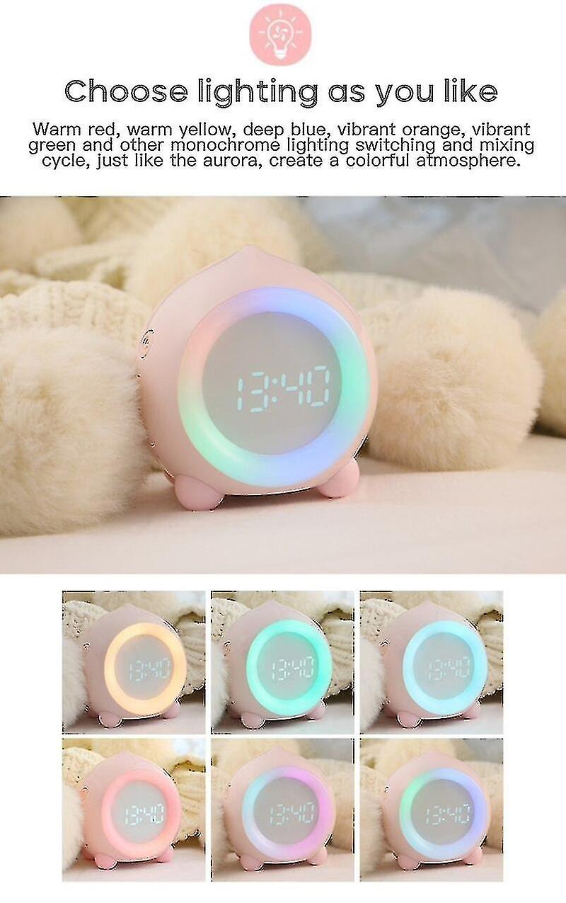 Smart Voice Control Alarm Clock Speaker (Blue)