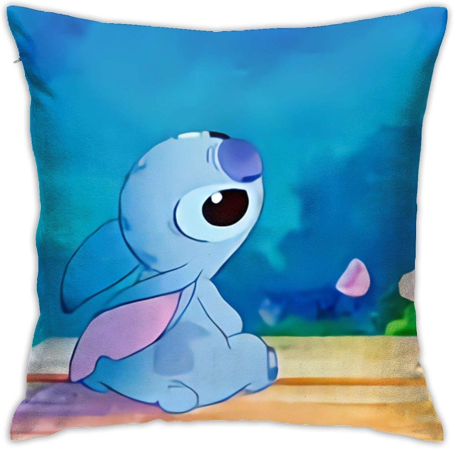 ステッチは空を見上げましたソフトソファホームピローデコレーション用ピュアコットン枕カバー18x18in/45x45cm