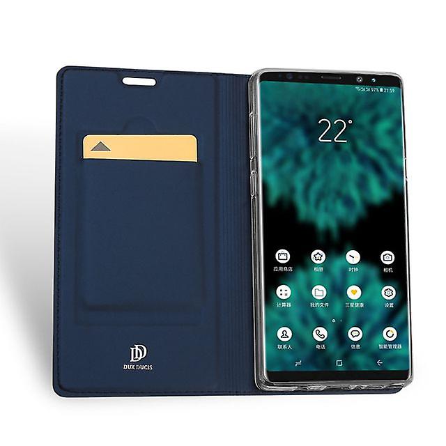 Samsung Galaxy Note 10 PU Case with Card Pocket - Blue