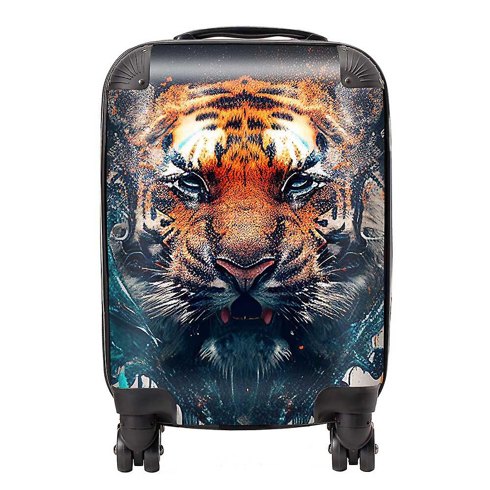 Tiger Face Splashart Suitcase