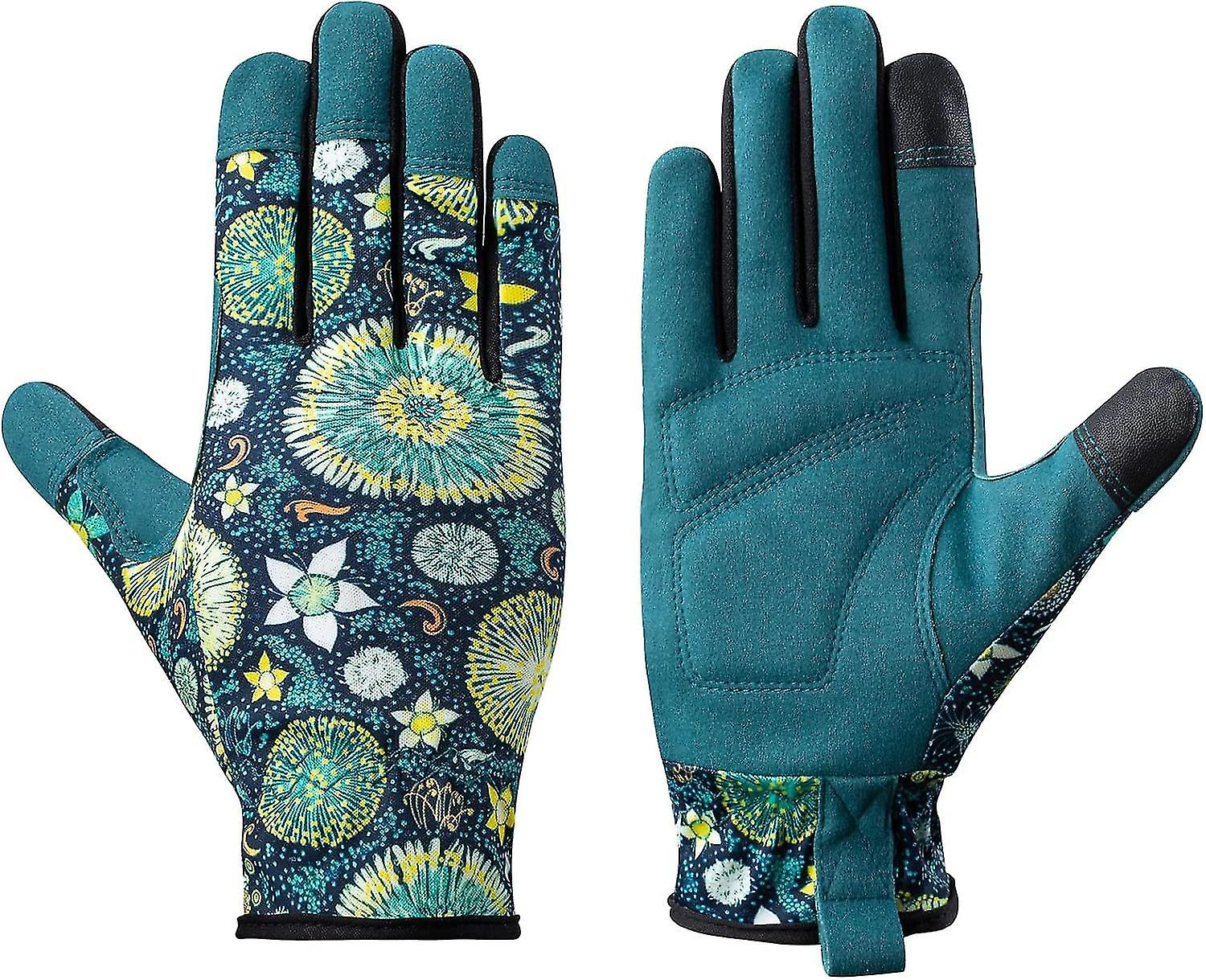 Breathable Women's Garden Gloves for Pruning, Yard Work, Camping