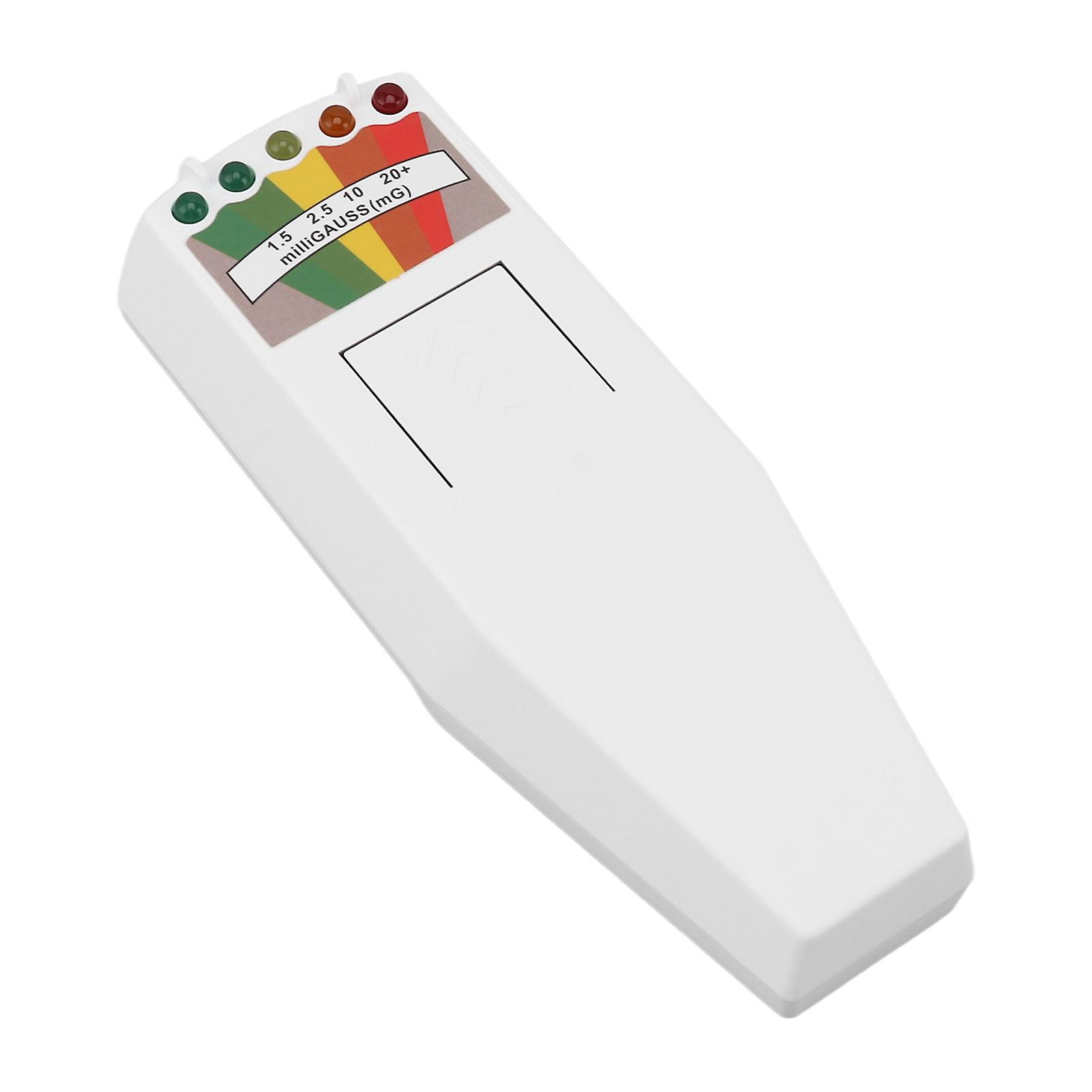 Nuclear Radiation Detector Geiger Counter Light Indicator Alarm Easy Operation Handheld Radiation Meter for Household White