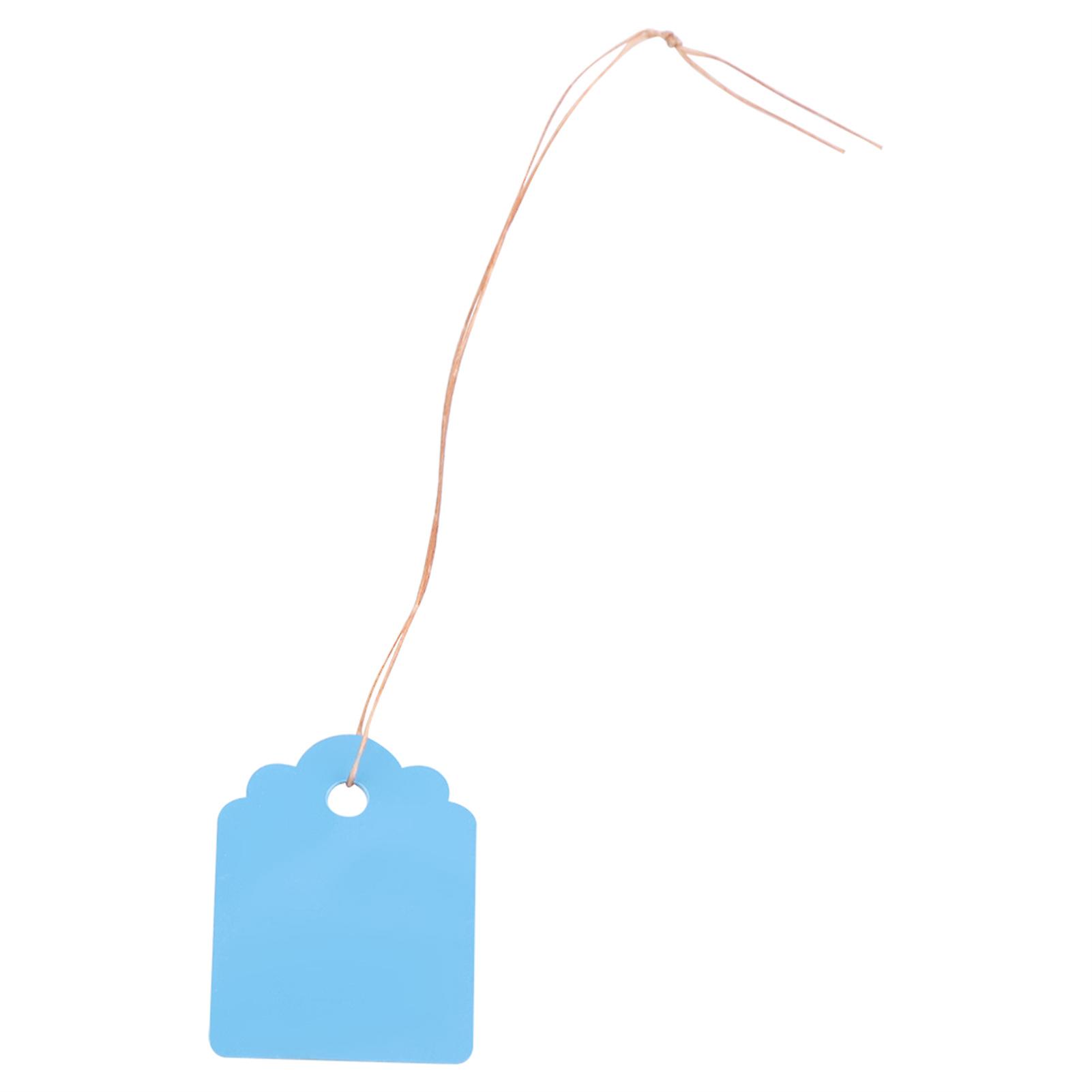 200pcs PVC Hanging Flower Plant Seed Name Tag Label Marker Sign Outdoor Blue