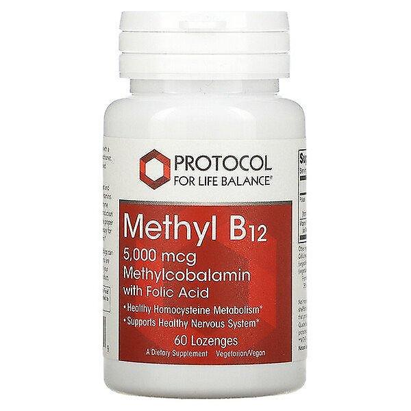 Protocol for Life Balance, Methyl B12, 5,000 mcg, 60 Lozenges