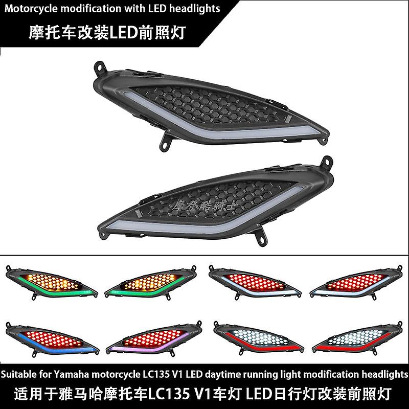 For Yamaha Motorcycles LC135 V1 Lights LED daytime running lights modified headlamps