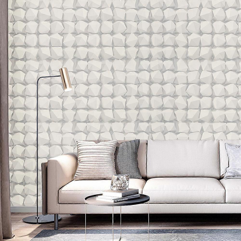 White Modern Geometric Pattern Background Wallpaper