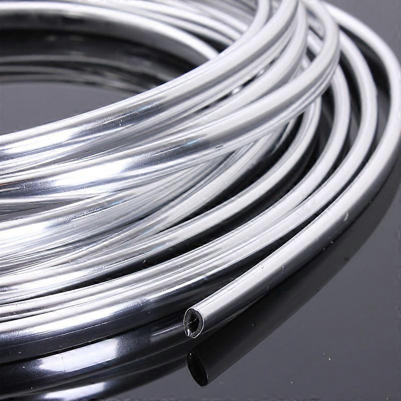 PVC Car Decoration Strip Speed_turning 10mm X 3M Silver Chrome Car - Foto 10