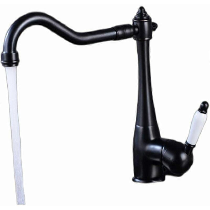 retro black sink mixer - Black