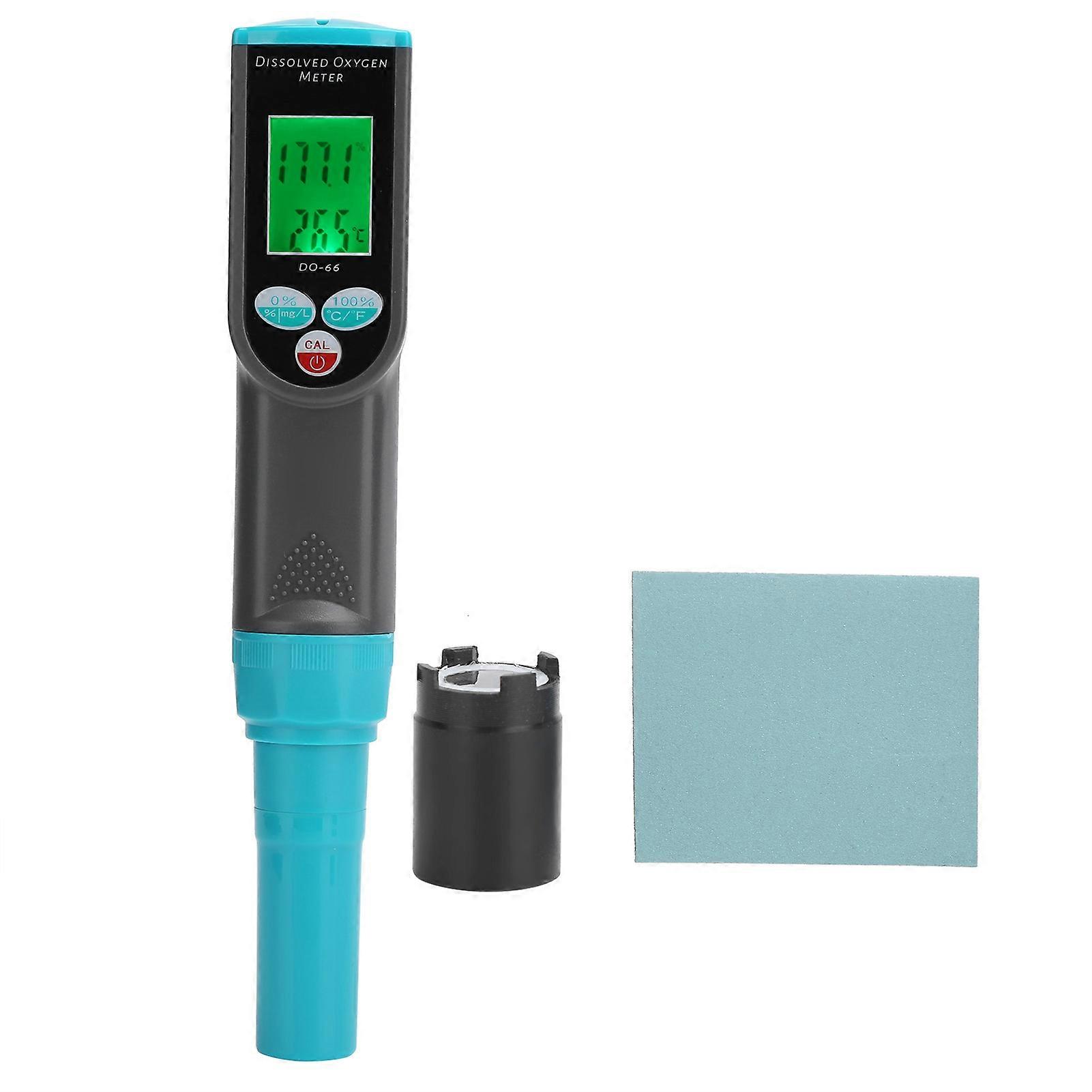 Portable Dissolved Oxygen Meter 0~199.9% Backlight Display with Temperature Tester for Aquaculture NO.7276