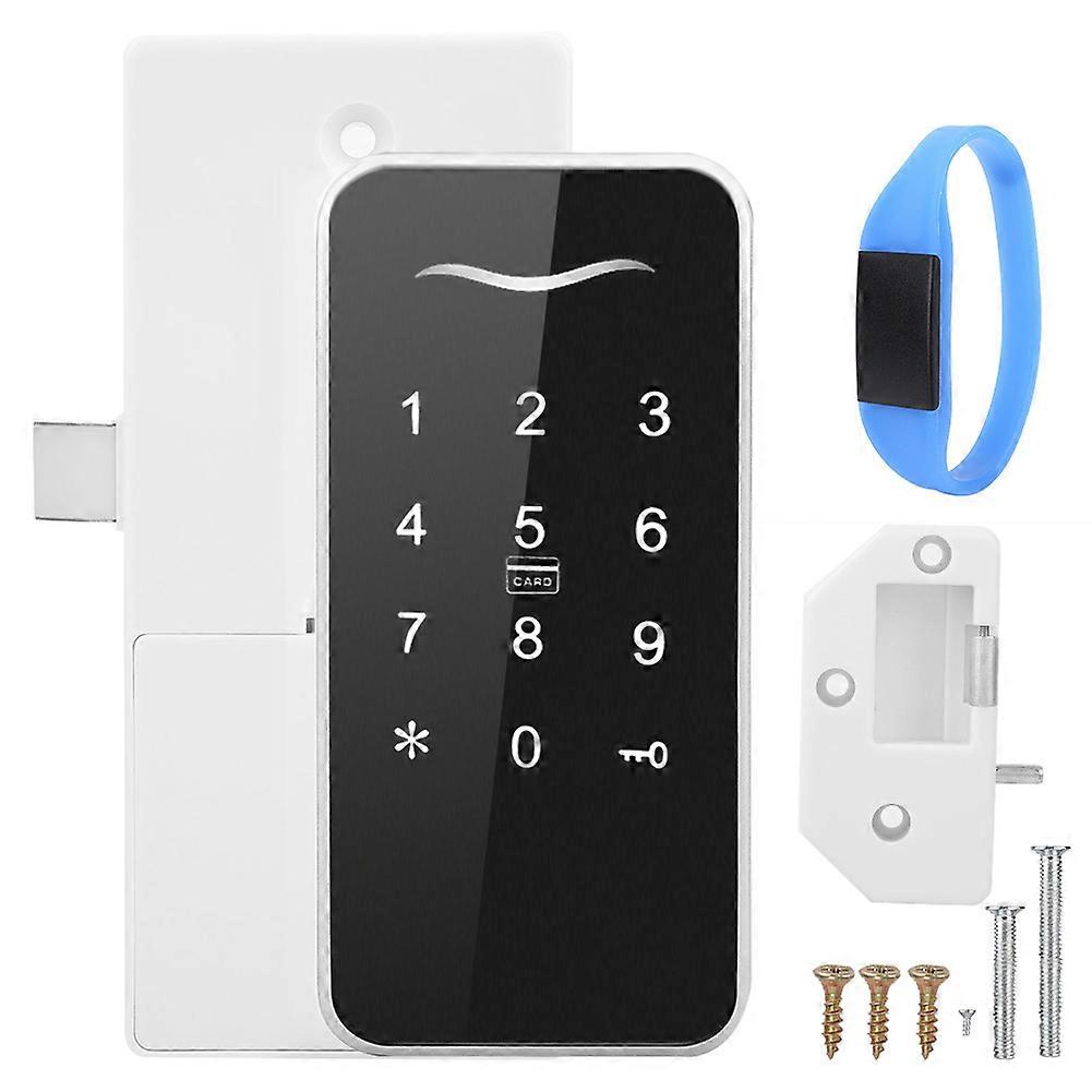 Concealed Electronic Smart Lock Rfid Card Password Touch Keypad Safety For Wardrobe File Cabinet